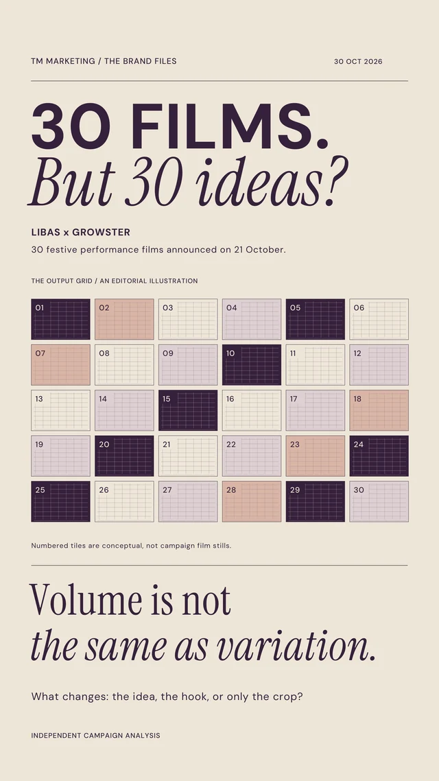 30 films. But 30 ideas? / Instagram Story creative