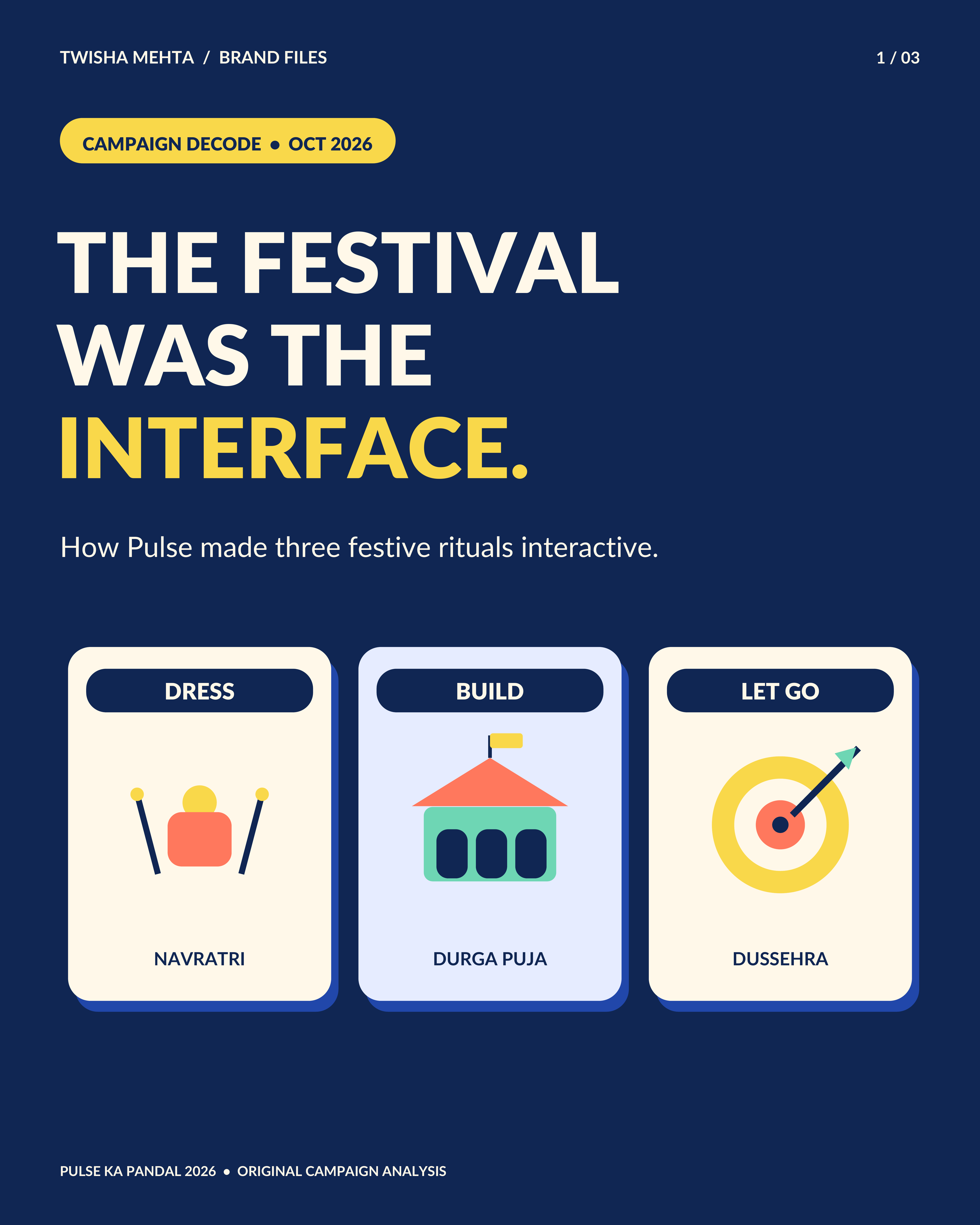The festival was the interface. / LinkedIn Post creative